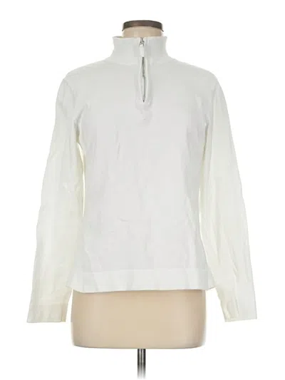 Pre-owned Croft & Barrow Long Sleeve Turtleneck In Ivory