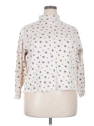 Pre-owned Croft & Barrow Long Sleeve Turtleneck In Ivory