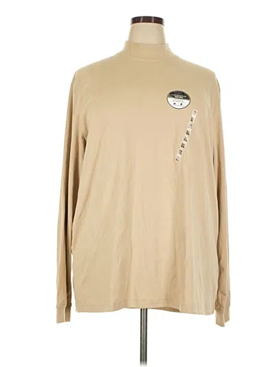 Croft & Barrow Long Sleeve Turtleneck In Tan