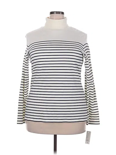 Pre-owned Croft & Barrow Long Sleeve Turtleneck In White