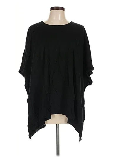 Pre-owned Croft & Barrow Poncho In Black