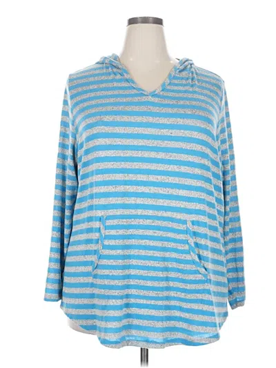 Croft & Barrow Poncho In Blue