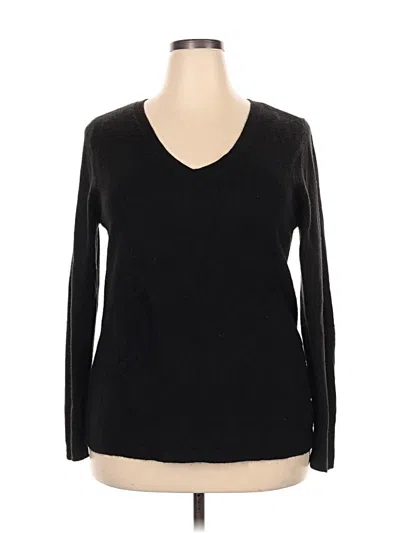 Pre-owned Croft & Barrow Pullover Sweater In Black