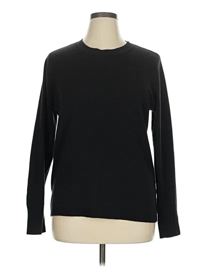 Pre-owned Croft & Barrow Pullover Sweater In Black
