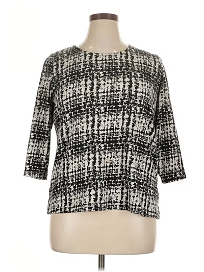 Pre-owned Croft & Barrow Pullover Sweater In Black