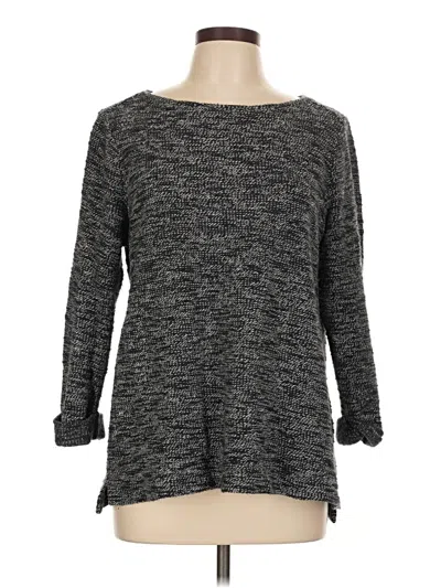 Pre-owned Croft & Barrow Pullover Sweater In Black