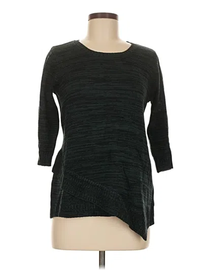 Pre-owned Croft & Barrow Pullover Sweater In Black