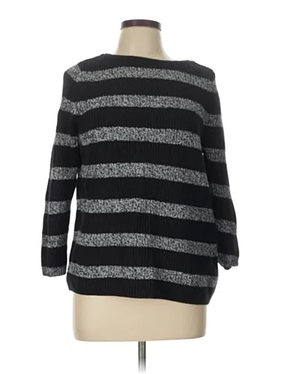 Pre-owned Croft & Barrow Pullover Sweater In Black