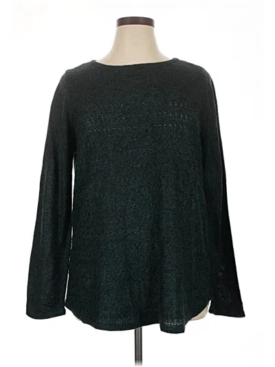 Pre-owned Croft & Barrow Pullover Sweater In Black