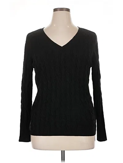 Pre-owned Croft & Barrow Pullover Sweater In Black