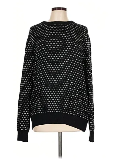 Pre-owned Croft & Barrow Pullover Sweater In Black