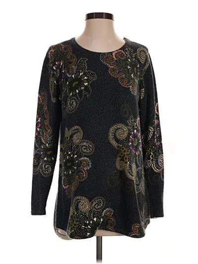 Pre-owned Croft & Barrow Pullover Sweater In Black