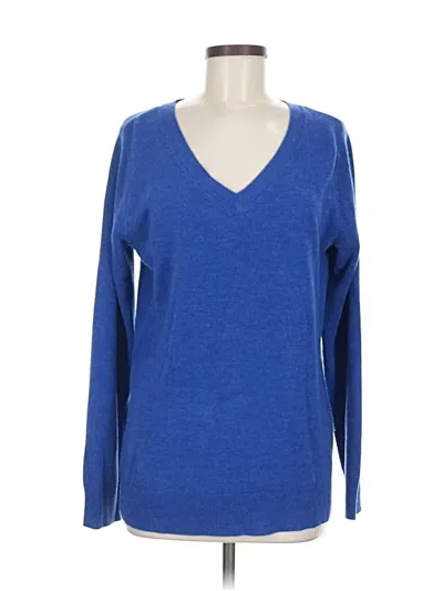 Pre-owned Croft & Barrow Pullover Sweater In Blue