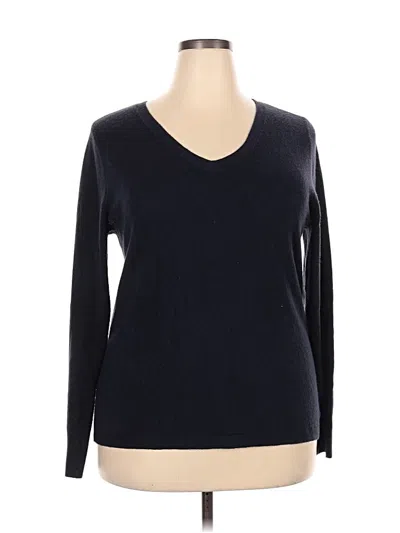 Pre-owned Croft & Barrow Pullover Sweater In Blue