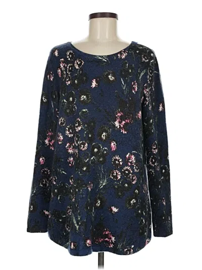 Pre-owned Croft & Barrow Pullover Sweater In Blue