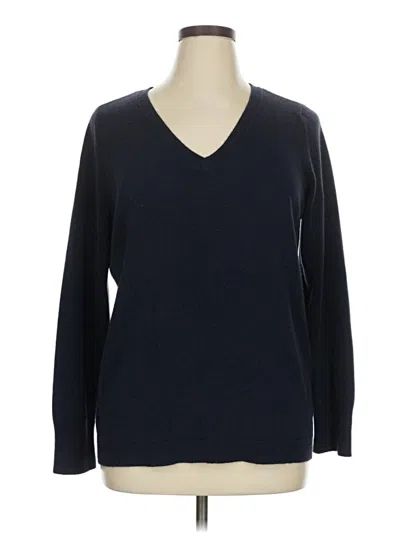 Pre-owned Croft & Barrow Pullover Sweater In Blue