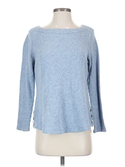 Pre-owned Croft & Barrow Pullover Sweater In Blue
