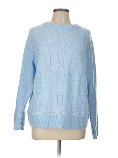 Pre-owned Croft & Barrow Pullover Sweater In Blue