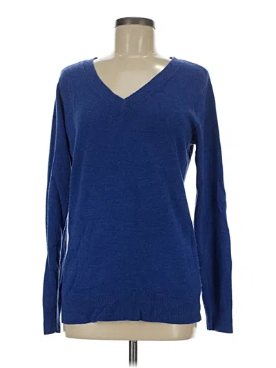 Pre-owned Croft & Barrow Pullover Sweater In Blue