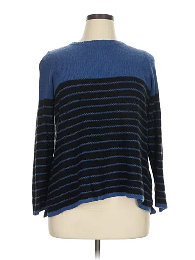 Pre-owned Croft & Barrow Pullover Sweater In Blue