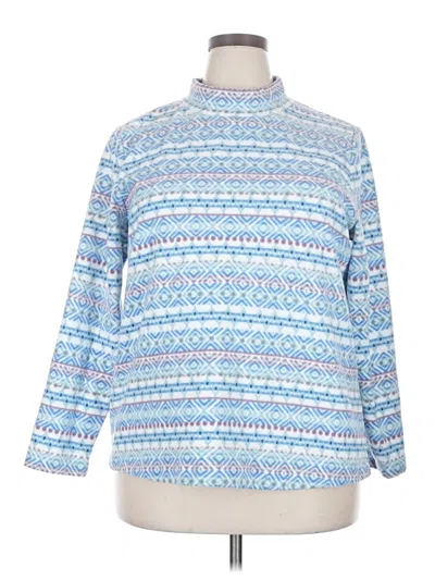 Pre-owned Croft & Barrow Pullover Sweater In Blue
