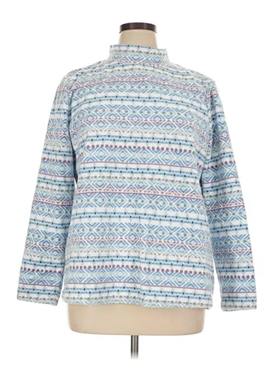 Pre-owned Croft & Barrow Pullover Sweater In Blue