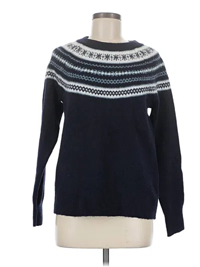 Pre-owned Croft & Barrow Pullover Sweater In Blue