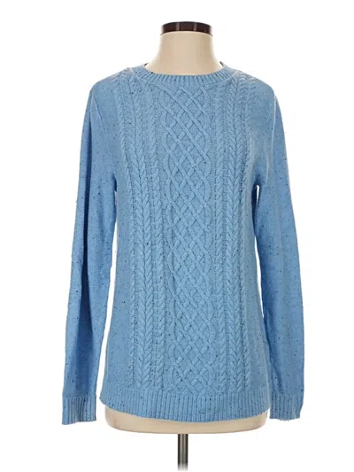 Pre-owned Croft & Barrow Pullover Sweater In Blue