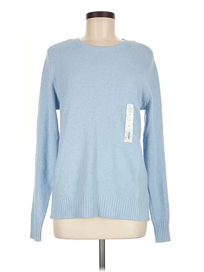 Pre-owned Croft & Barrow Pullover Sweater In Blue