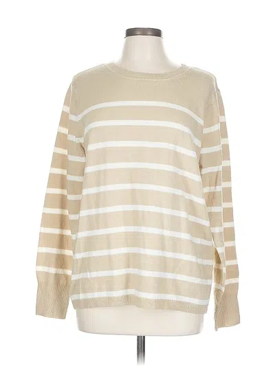 Pre-owned Croft & Barrow Pullover Sweater In Brown