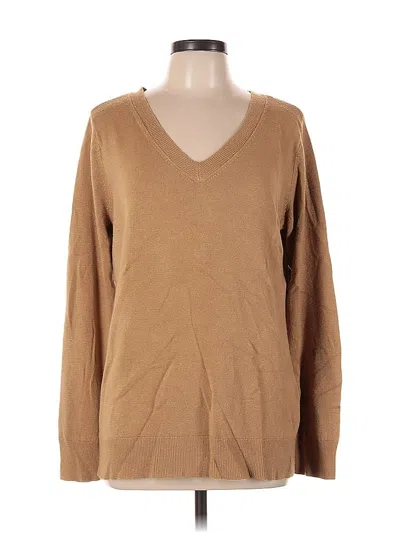 Pre-owned Croft & Barrow Pullover Sweater In Brown