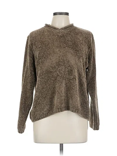 Pre-owned Croft & Barrow Pullover Sweater In Brown