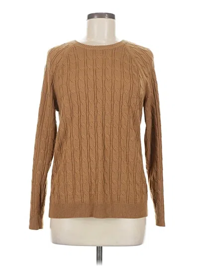 Pre-owned Croft & Barrow Pullover Sweater In Brown