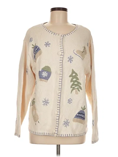 Pre-owned Croft & Barrow Pullover Sweater In Brown