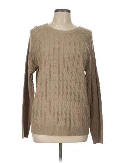 Pre-owned Croft & Barrow Pullover Sweater In Brown