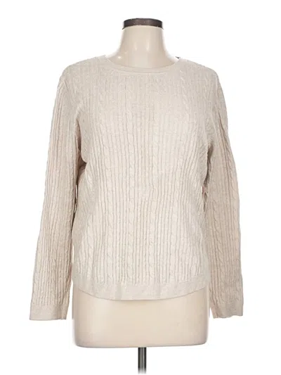 Pre-owned Croft & Barrow Pullover Sweater In Brown