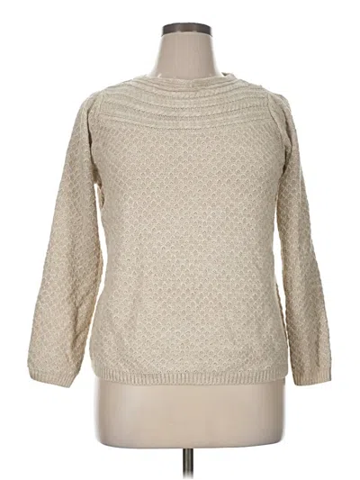 Pre-owned Croft & Barrow Pullover Sweater In Brown