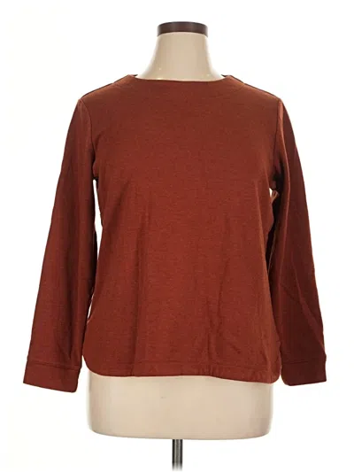 Pre-owned Croft & Barrow Pullover Sweater In Brown