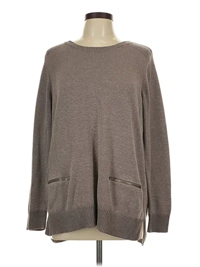Pre-owned Croft & Barrow Pullover Sweater In Brown