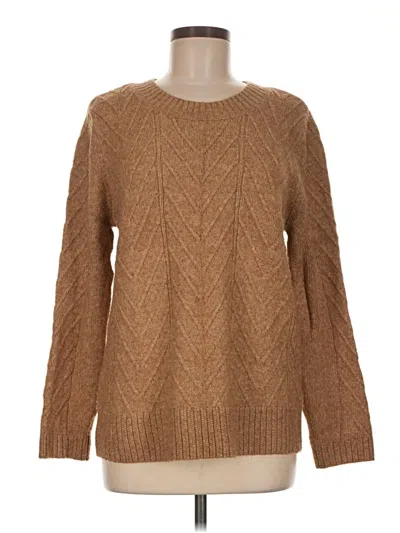 Pre-owned Croft & Barrow Pullover Sweater In Brown