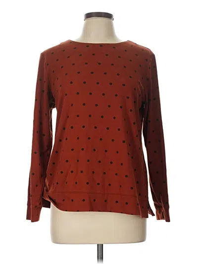 Pre-owned Croft & Barrow Pullover Sweater In Brown