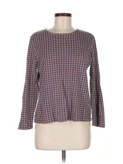 Pre-owned Croft & Barrow Pullover Sweater In Burgundy