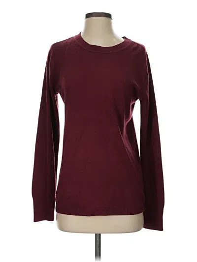 Pre-owned Croft & Barrow Pullover Sweater In Burgundy