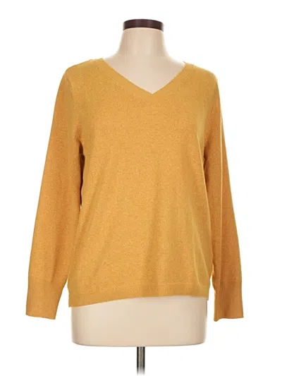 Pre-owned Croft & Barrow Pullover Sweater In Gold