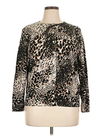 Pre-owned Croft & Barrow Pullover Sweater In Gold
