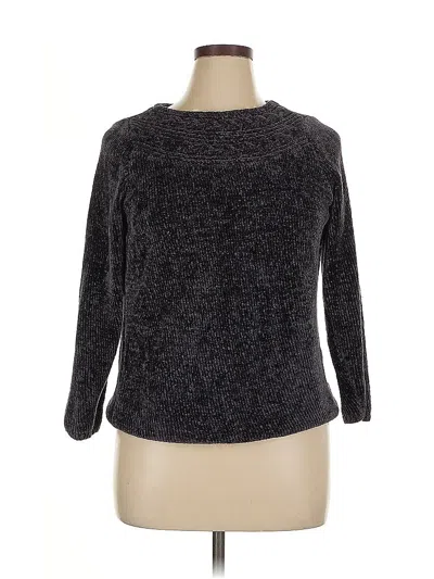 Pre-owned Croft & Barrow Pullover Sweater In Gray