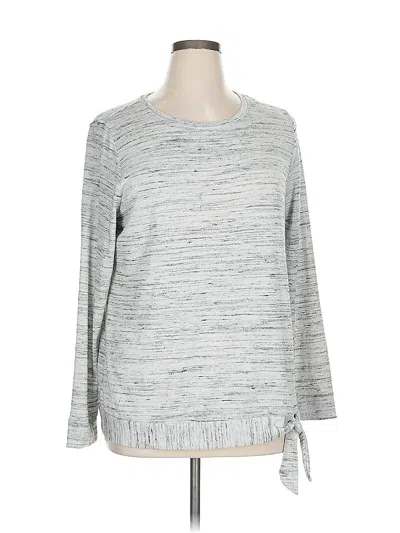 Pre-owned Croft & Barrow Pullover Sweater In Gray