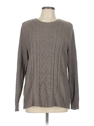 Pre-owned Croft & Barrow Pullover Sweater In Gray
