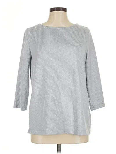 Pre-owned Croft & Barrow Pullover Sweater In Gray