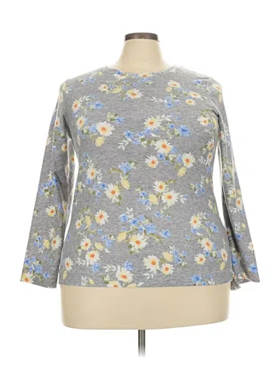 Pre-owned Croft & Barrow Pullover Sweater In Gray